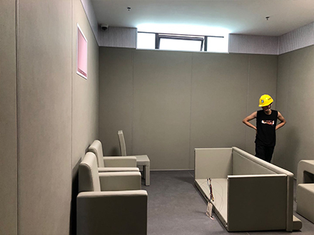 談話室室內防撞軟包的設置和安裝